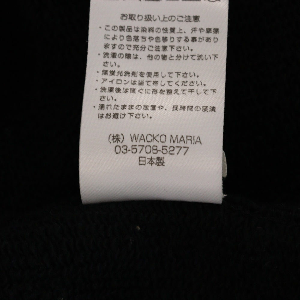 WACKO MARIA(ワコマリア) 24AW HEAVY WEIGHT ZIP HOODED SWEAT SHIRT ヘビーウェイト ジップ フーデッド スウェットシャツ パーカー ブラック