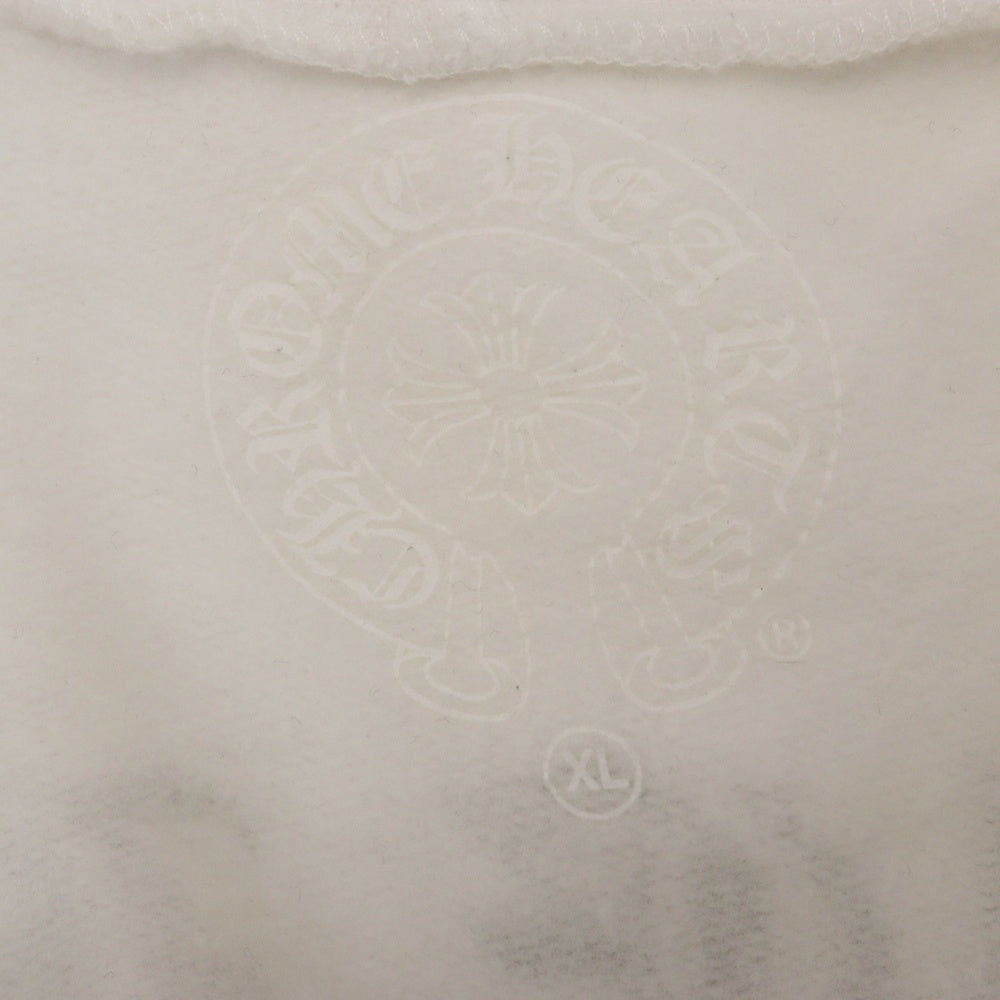CHROME HEARTS(クロムハーツ) DAGGER ZIP HOODIE ダガー ジップアップ コットン パーカー フーディー ホワイト