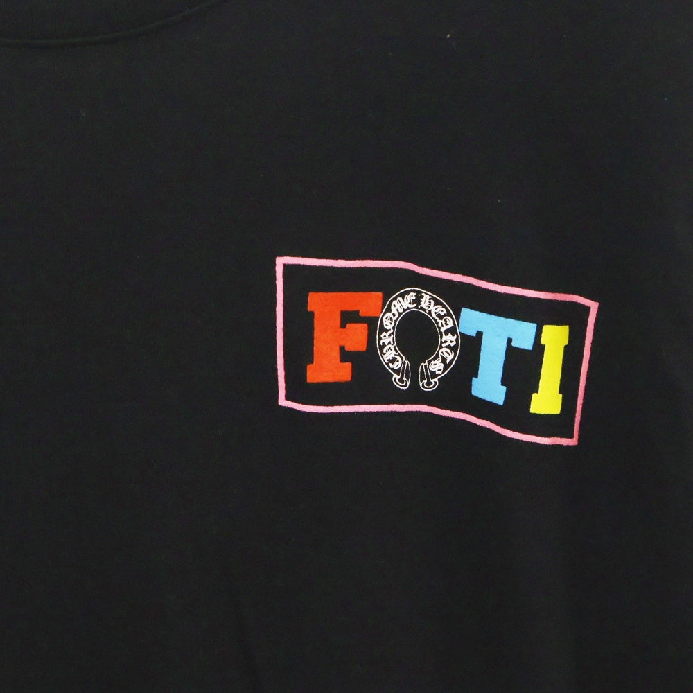 CHROME HEARTS(クロムハーツ) CH L/S 1 FOTI フォティ バックプリント 袖ロゴ 長袖 Tシャツ ブラック