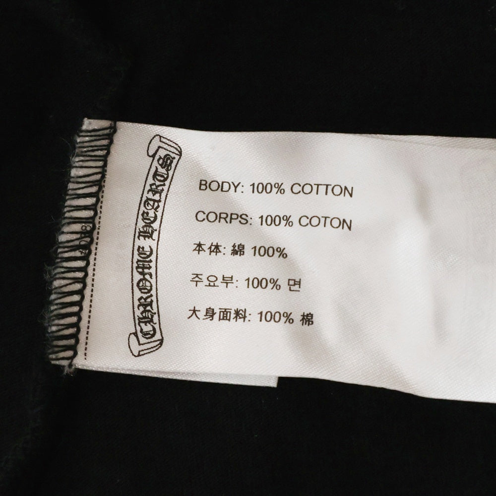 CHROME HEARTS(クロムハーツ) CH L/S 1 FOTI フォティ バックプリント 袖ロゴ 長袖 Tシャツ ブラック