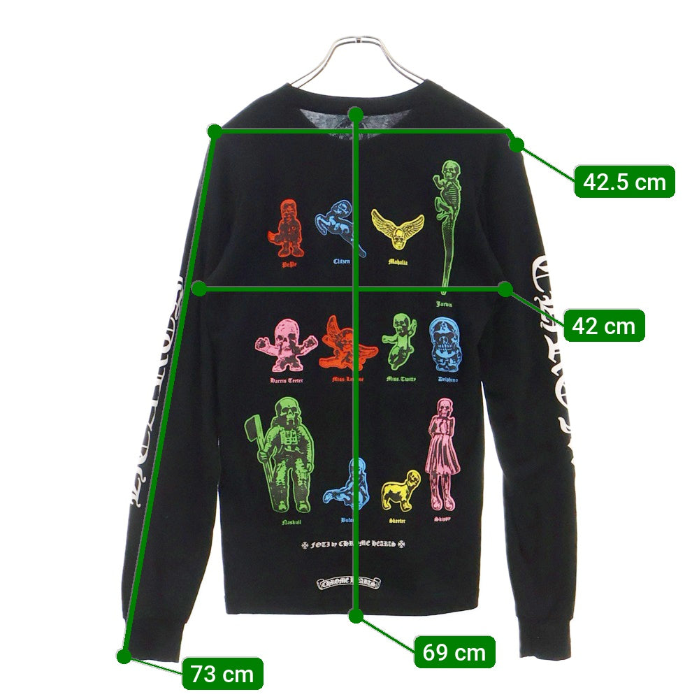 CHROME HEARTS(クロムハーツ) CH L/S 1 FOTI フォティ バックプリント 袖ロゴ 長袖 Tシャツ ブラック