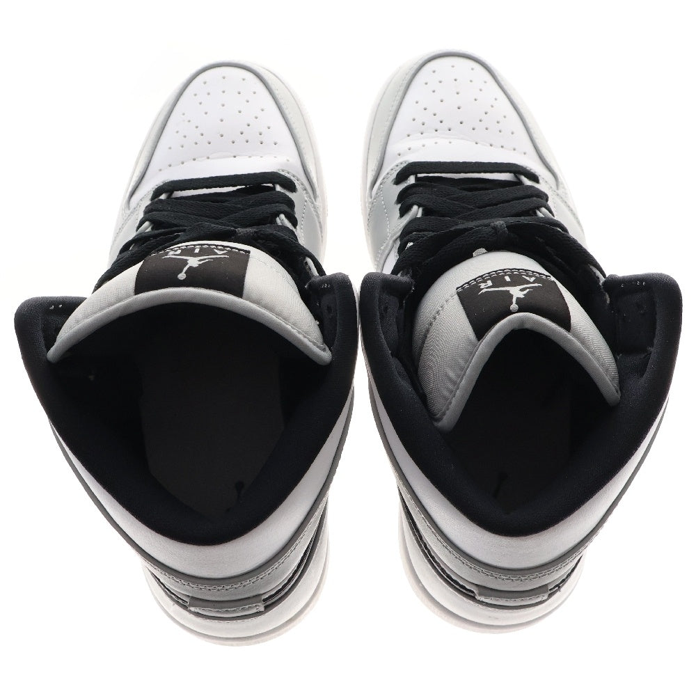 NIKE(ナイキ) AIR JORDAN 1 MID SMOKE GREY 554724-092 エアジョーダン 1 スモークグレー ミッドカットスニーカー グレー US8/26cm