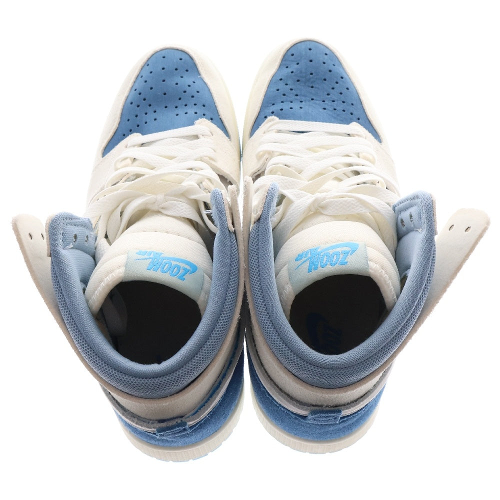 NIKE(ナイキ) AIR JORDAN 1 ZOOM CMFT DV1307-104 エア ジョーダン 1 ズーム エア コンフォート ハイカットスニーカー ライトブルー/ホワイト US8/26cm