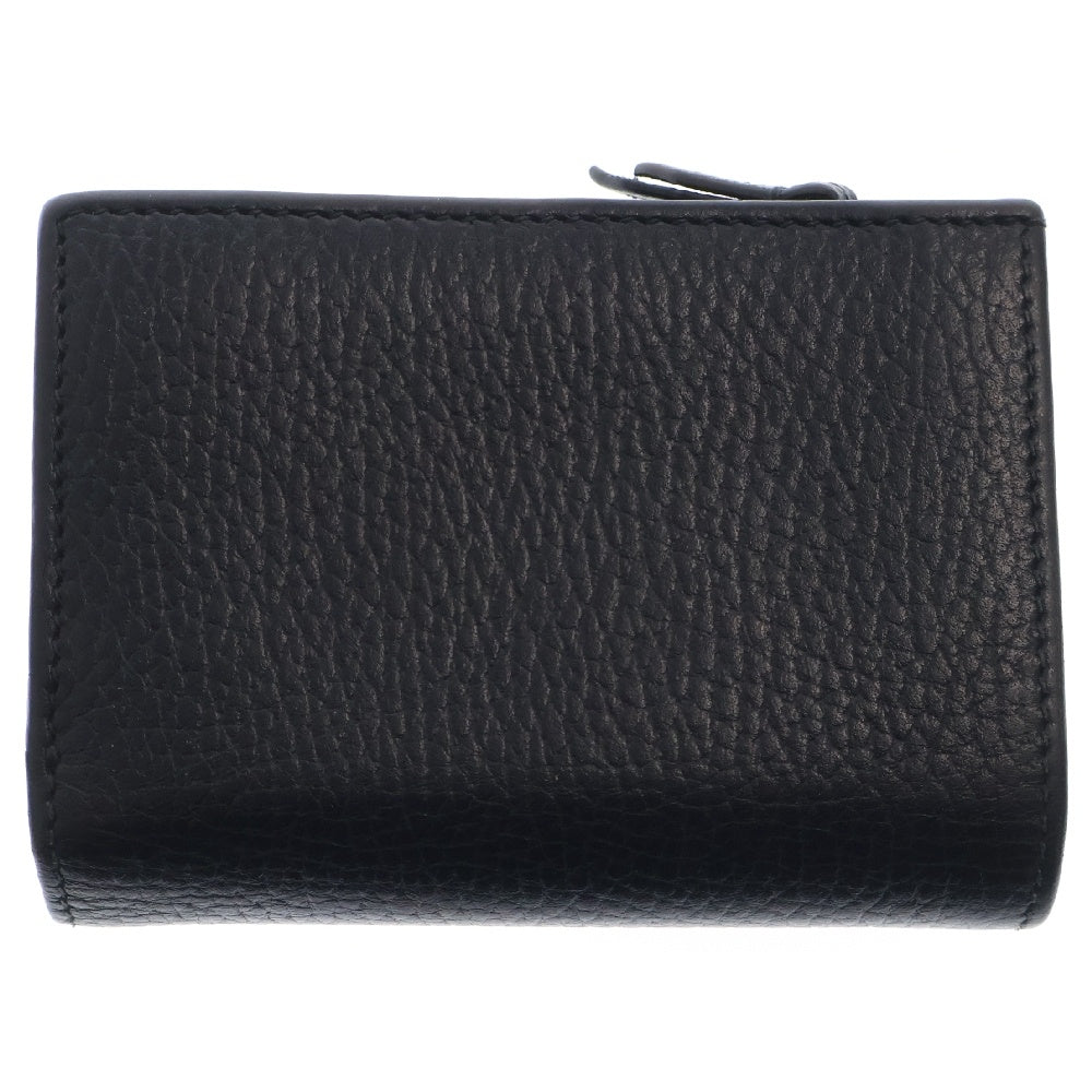 GUCCI(グッチ) GGマーモント レザー 二つ折り財布 ウォレット ブラック 772738