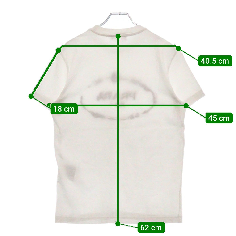 PRADA(プラダ) 18SS ロゴエンブロイダリー Tシャツ 半袖カットソー ホワイト UJN555 R182 1TE4
