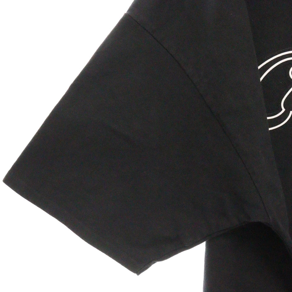 cvtvlist(カタリスト) フロントロゴワッペン付 クルーネック 半袖Tシャツ ブラック