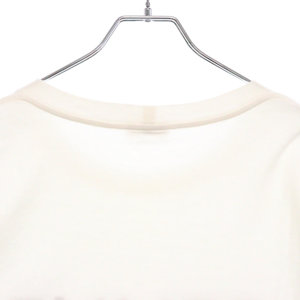CELINE(セリーヌ) エディ期 コットン ジャージーロゴプリント クルーネック 半袖Tシャツ ホワイト 2X681671Q