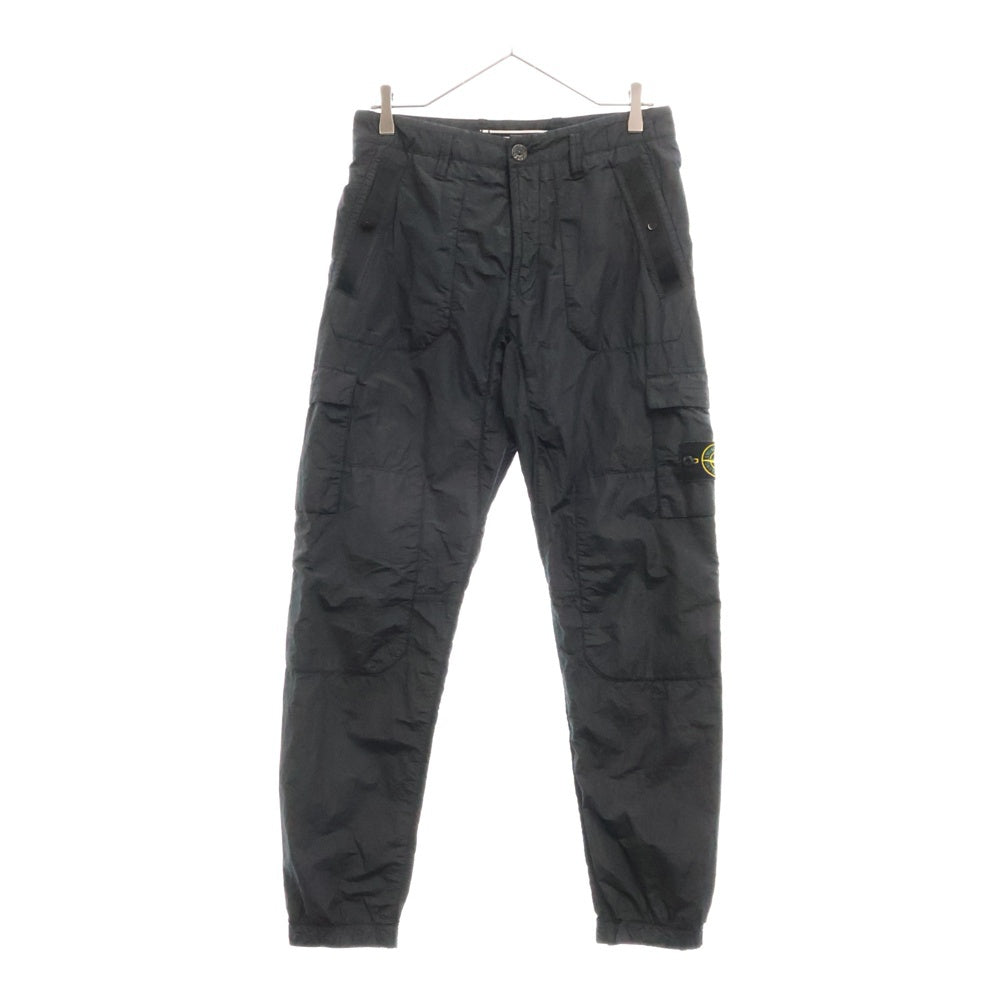 STONE ISLAND(ストーンアイランド) 20SS NYLON METAL PANTS 721532029 ナイロンカーゴパンツ ブラック
