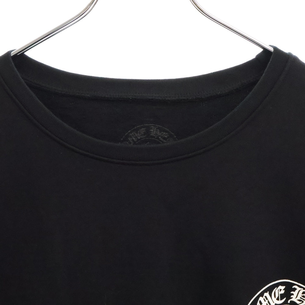 CHROME HEARTS(クロムハーツ) Horseshoe L/S Sweatshirt ホースシュープリント 袖フローラル スウェット ブラック