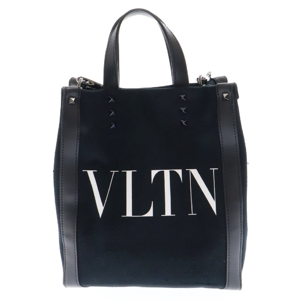 VALENTINO(ヴァレンチノ) フロントロゴ ショルダーバッグ 2WAYバッグ ブラック
