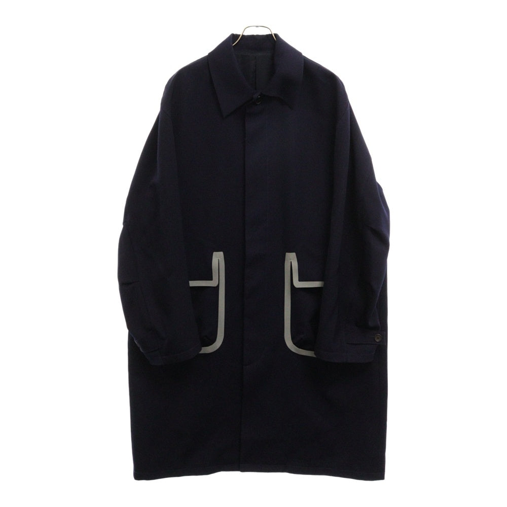 Name.(ネーム) オフスケール ウール オーバーコート ネイビー NMCO-19AW-001