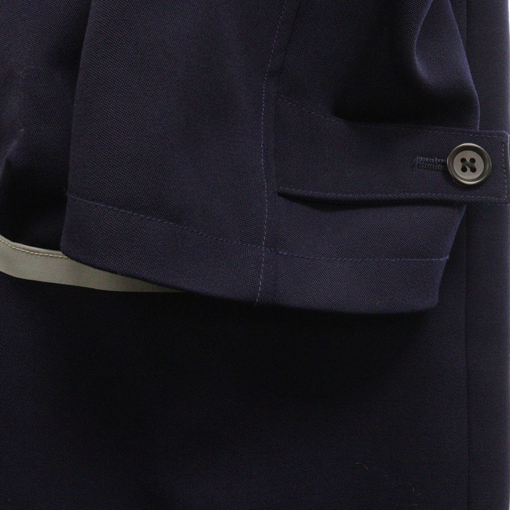 Name.(ネーム) オフスケール ウール オーバーコート ネイビー NMCO-19AW-001