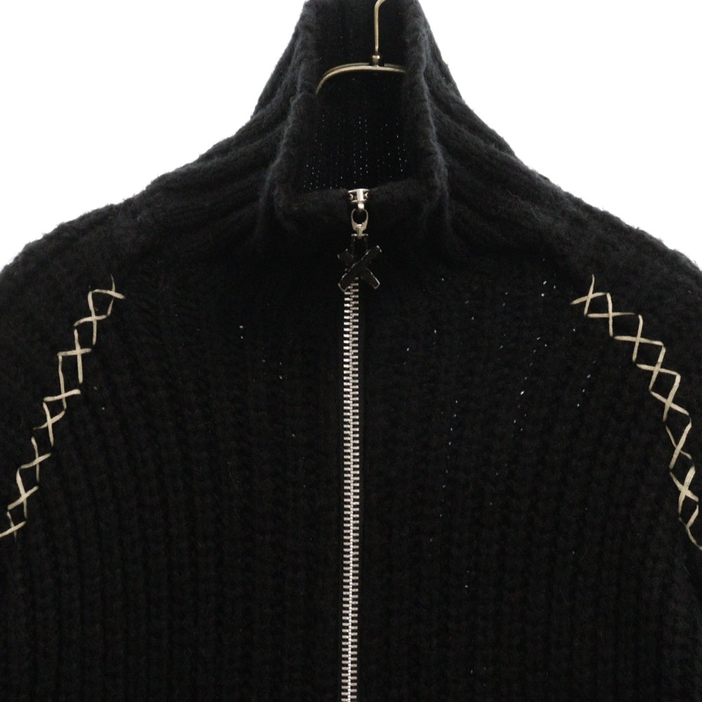 kudos(クードス) XXX CARDIGAN ジップアップカーディガン ブラック KK21YY01