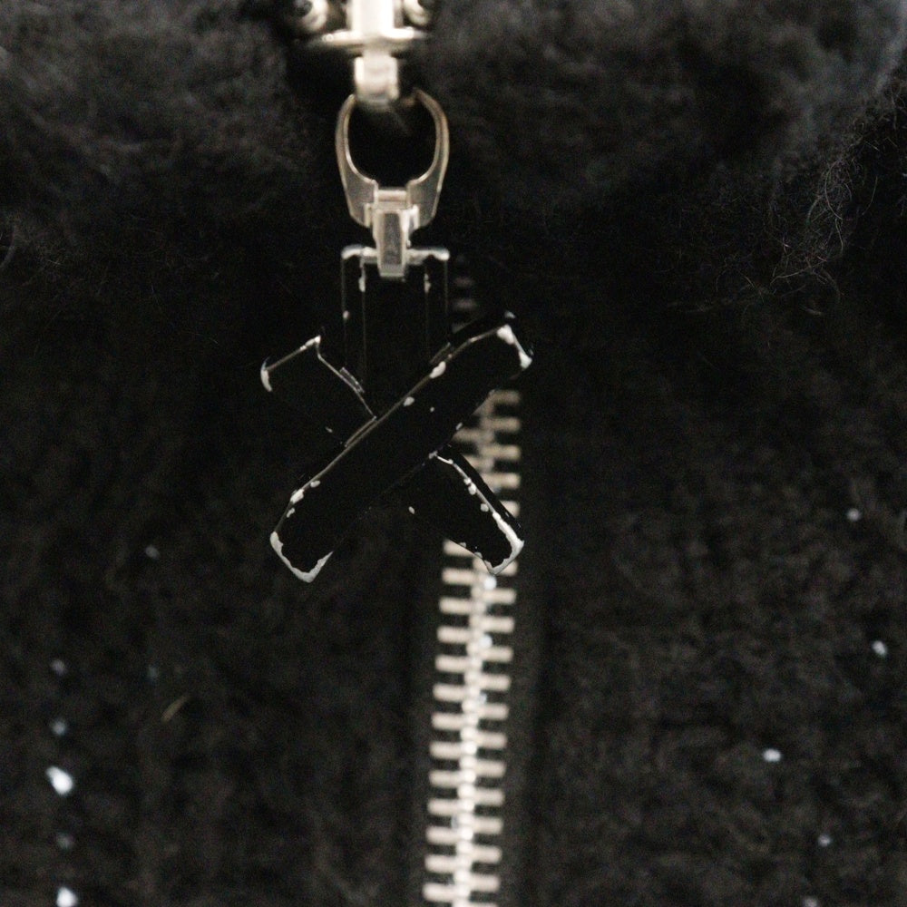 kudos(クードス) XXX CARDIGAN ジップアップカーディガン ブラック KK21YY01