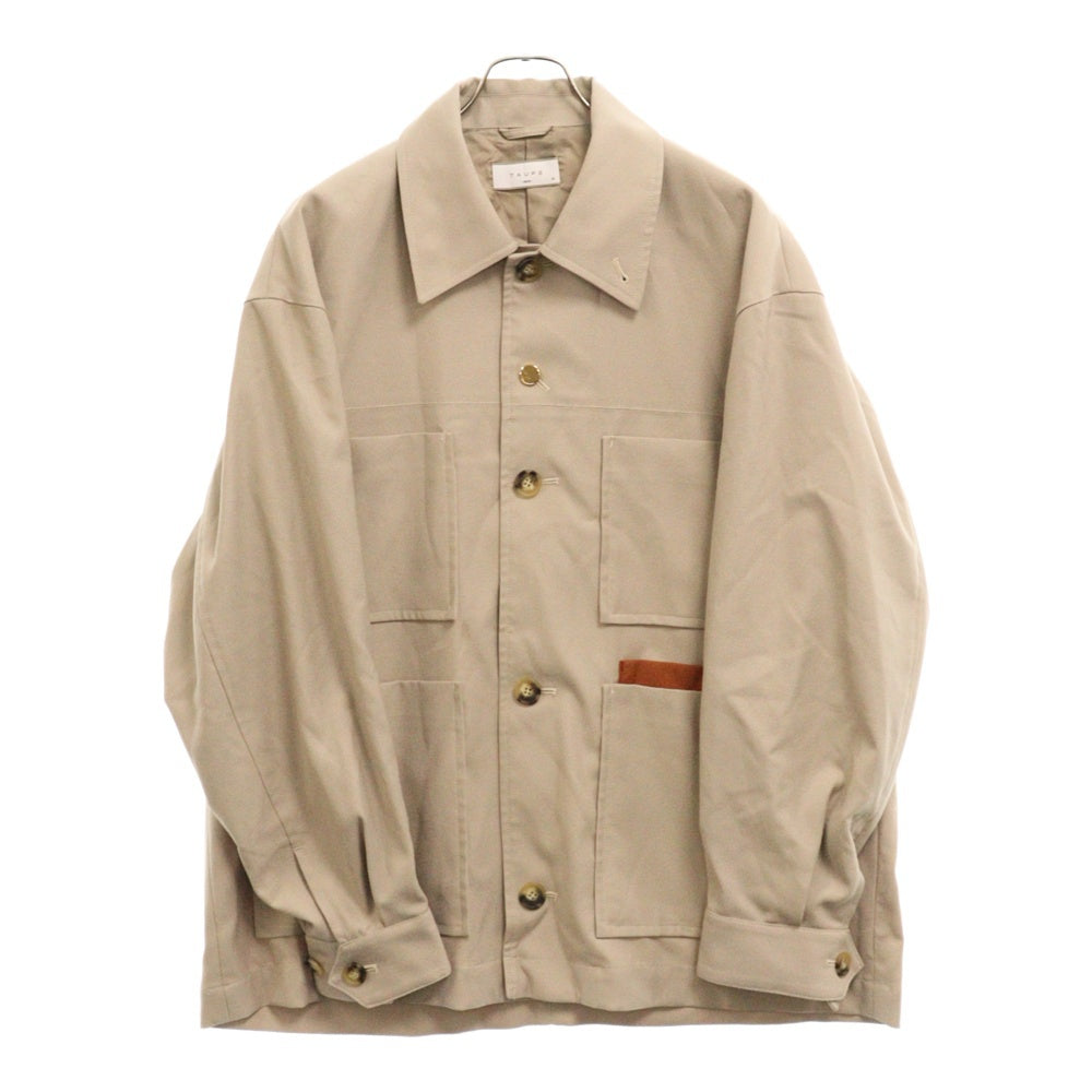 TAUPE(トープ) ウーステッド アムンゼン カバーオール ジャケット ベージュ TPM22302001