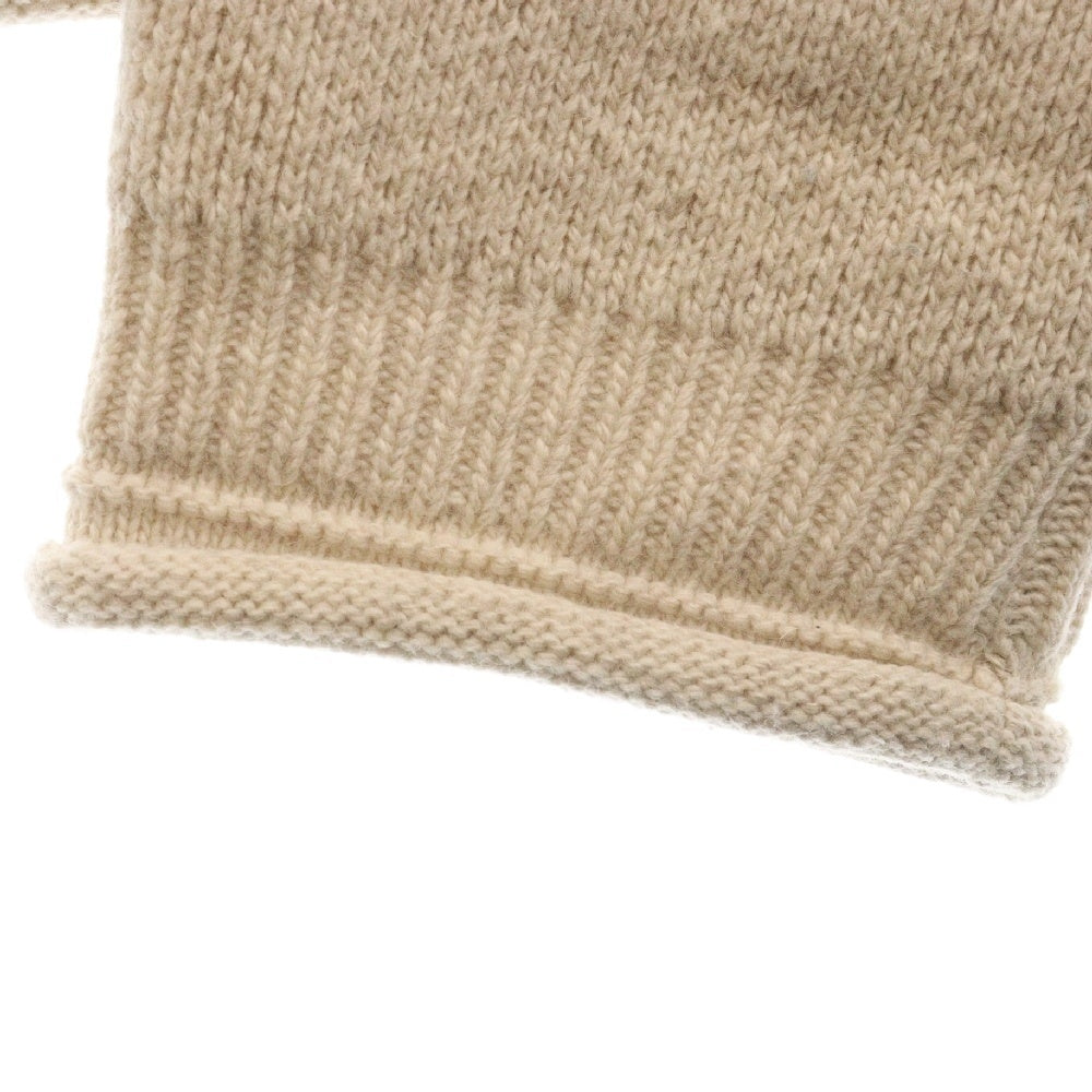 ADER ERROR(アーダーエラー) 22AW Logo Knit ロゴ刺繍 オーバーサイズ クルーネック ニット スウェット ベージュ BLAFWLK15IV2