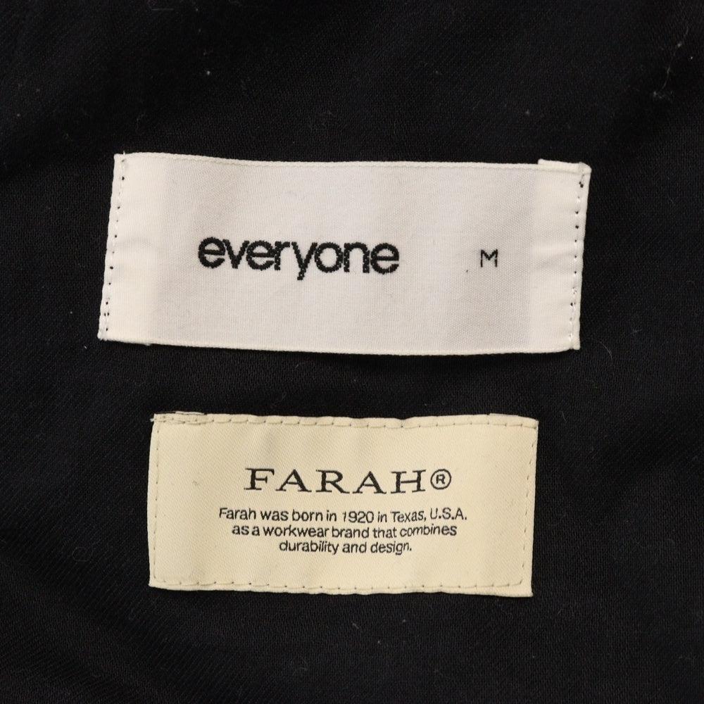 everyone(エブリワン) ×FARAH Wool Adjustable Slacks ファーラー ウールアジャスタブルスラックス ブラック EV22-PT01