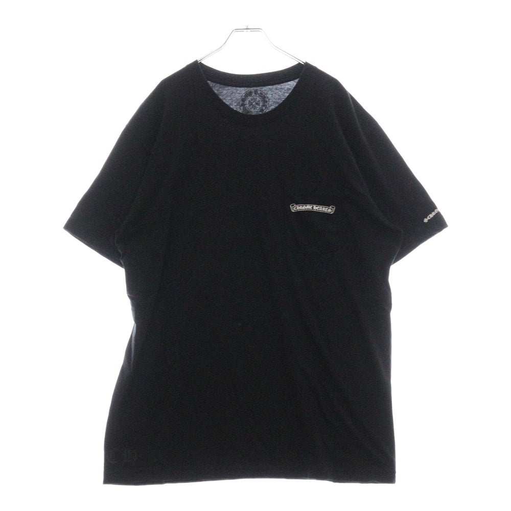 CHROME HEARTS(クロムハーツ) CH T-SHRT 1 バックスクロールラベルプリント 半袖Tシャツ カットソー ブラック