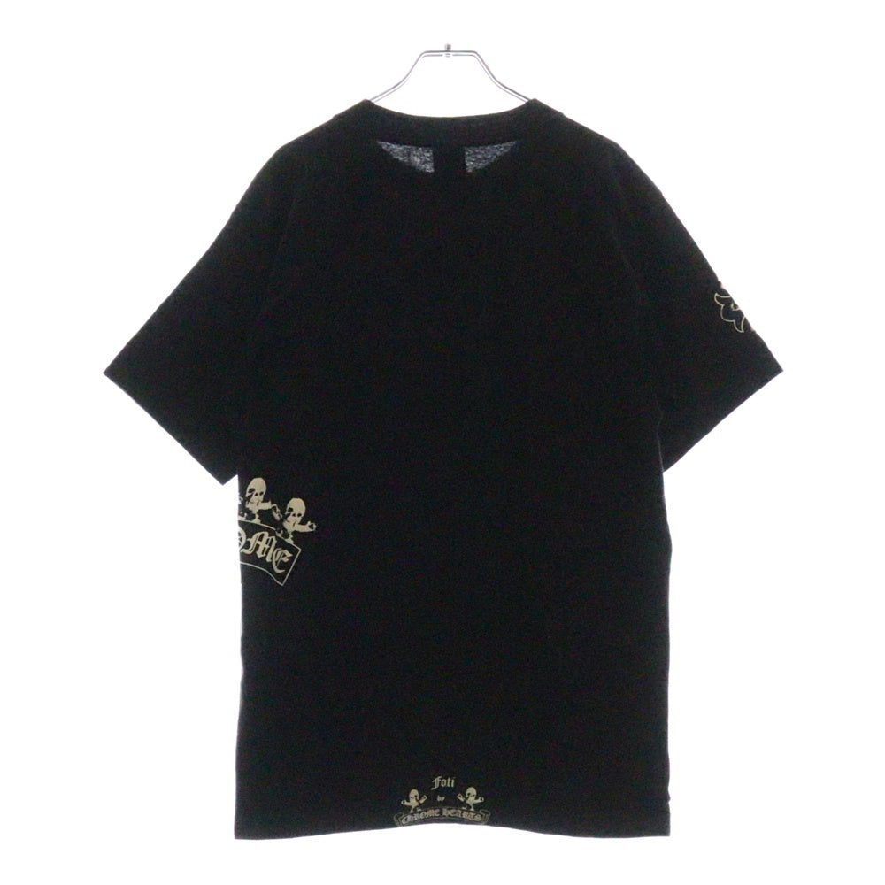 CHROME HEARTS(クロムハーツ) OLD FOTI HARRIS TEETER オールド フォティ ハリスティーター Tバー プリント半袖Tシャツ クルーネックカットソー ブラック