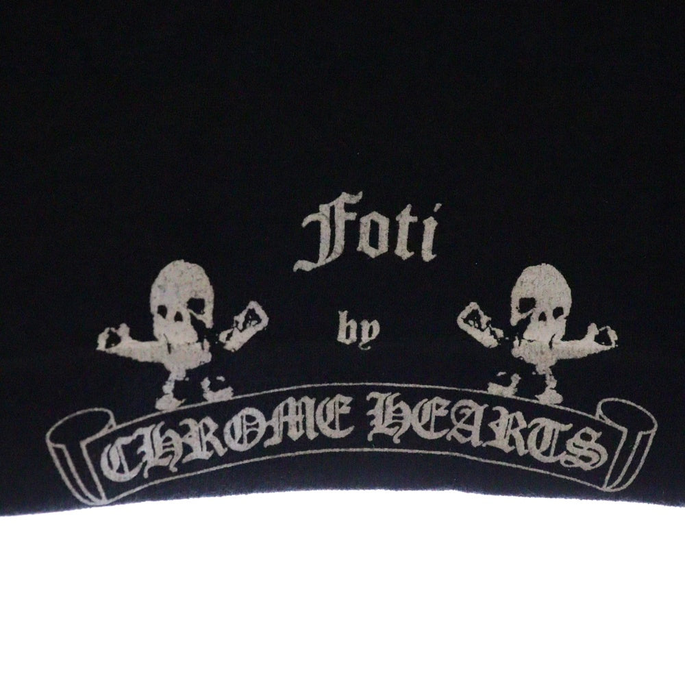 CHROME HEARTS(クロムハーツ) OLD FOTI HARRIS TEETER オールド フォティ ハリスティーター Tバー プリント半袖Tシャツ クルーネックカットソー ブラック