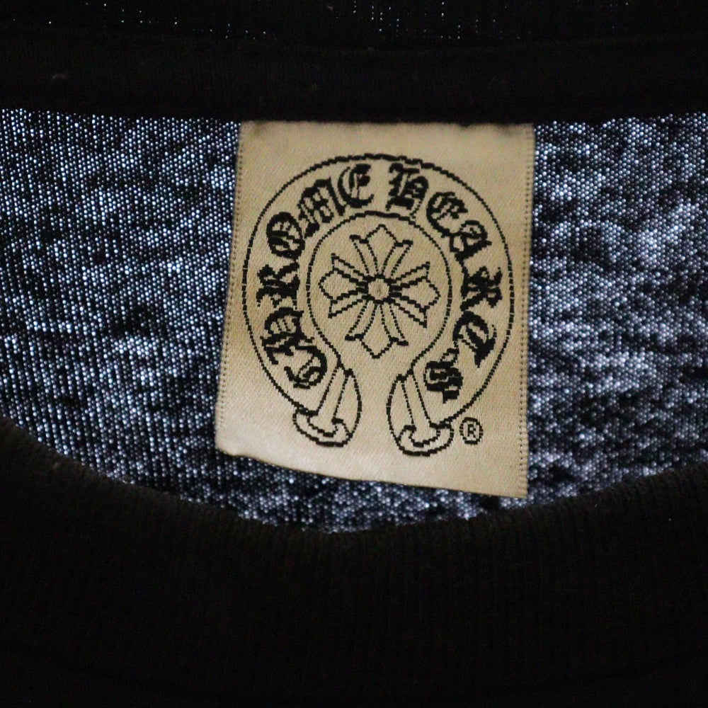 CHROME HEARTS(クロムハーツ) OLD FOTI HARRIS TEETER オールド フォティ ハリスティーター Tバー プリント半袖Tシャツ クルーネックカットソー ブラック