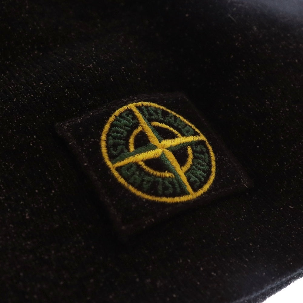 SUPREME(シュプリーム) 23AW ×STONE ISLAND Reflecttive Beanie リフレクティブ ビーニー ニット帽 ブラック