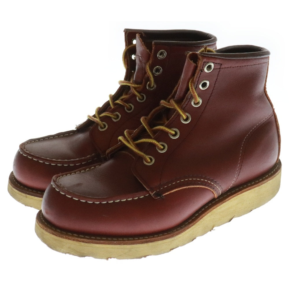 RED WING(レッド ウイング) 6-inch Classic Moc クラシック モック レザー レースアップブーツ ブラウン 犬タグ レディース US4E/24.0cm