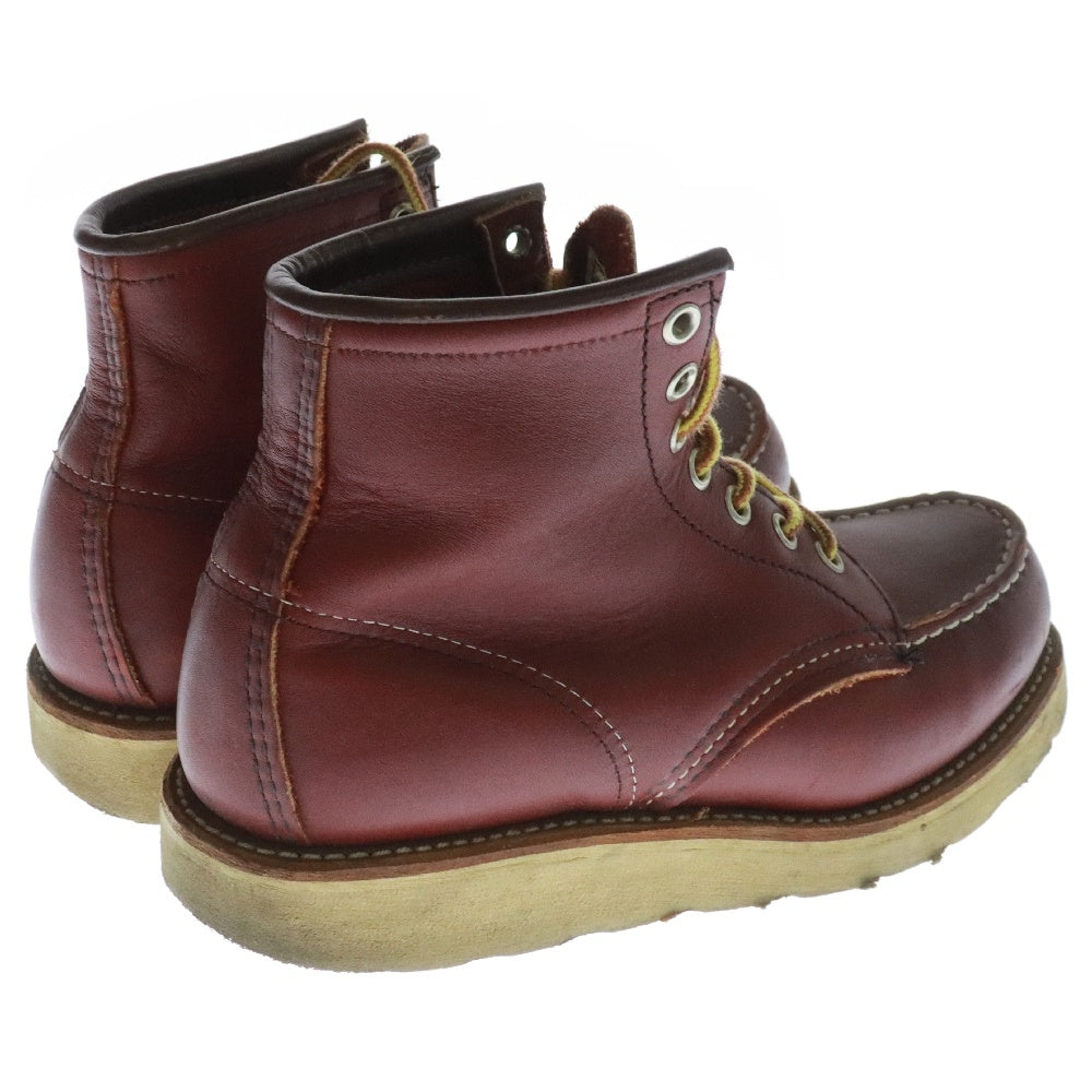 RED WING(レッド ウイング) 6-inch Classic Moc クラシック モック レザー レースアップブーツ ブラウン 犬タグ レディース US4E/24.0cm