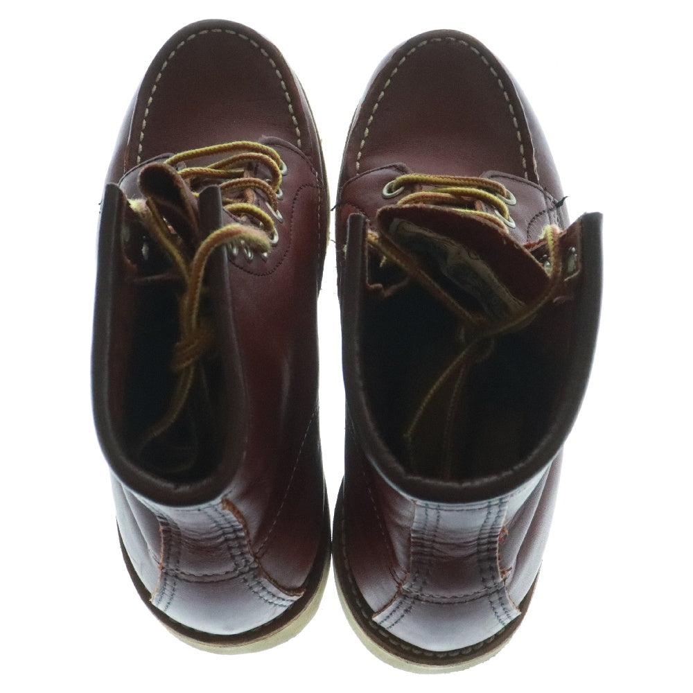 RED WING(レッド ウイング) 6-inch Classic Moc クラシック モック レザー レースアップブーツ ブラウン 犬タグ レディース US4E/24.0cm
