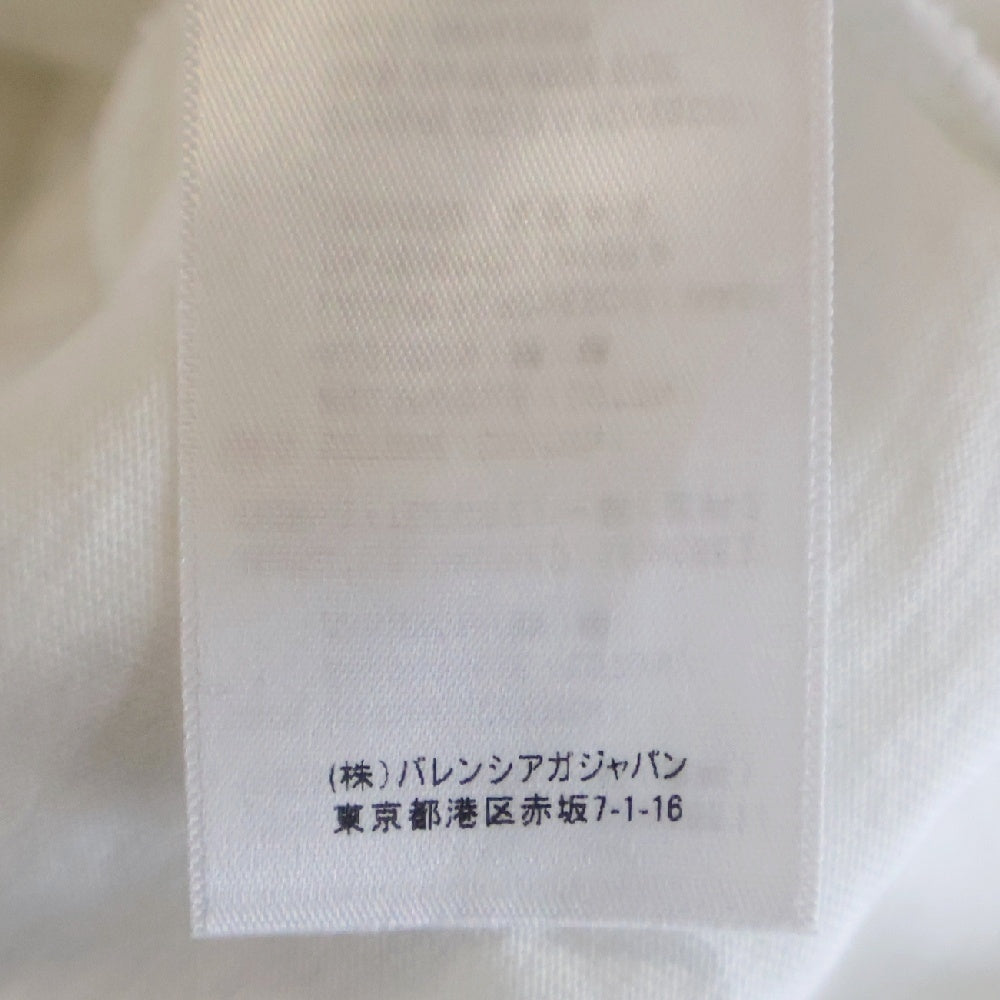 BALENCIAGA(バレンシアガ) 21SS Caps Destroyed Hoodie キャップス デストロイド フーディ プルオーバーパーカー ダメージ加工 ホワイト 659403 TKVB6