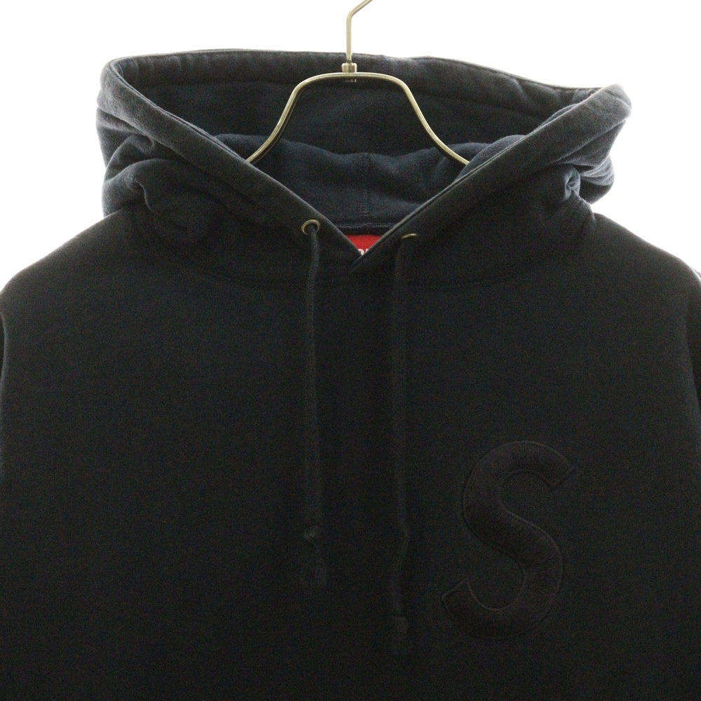 SUPREME(シュプリーム) 17AW Overdyed S Logo Hooded Sweatshirt オーバーダイ Sロゴ プルオーバーパーカー ネイビー