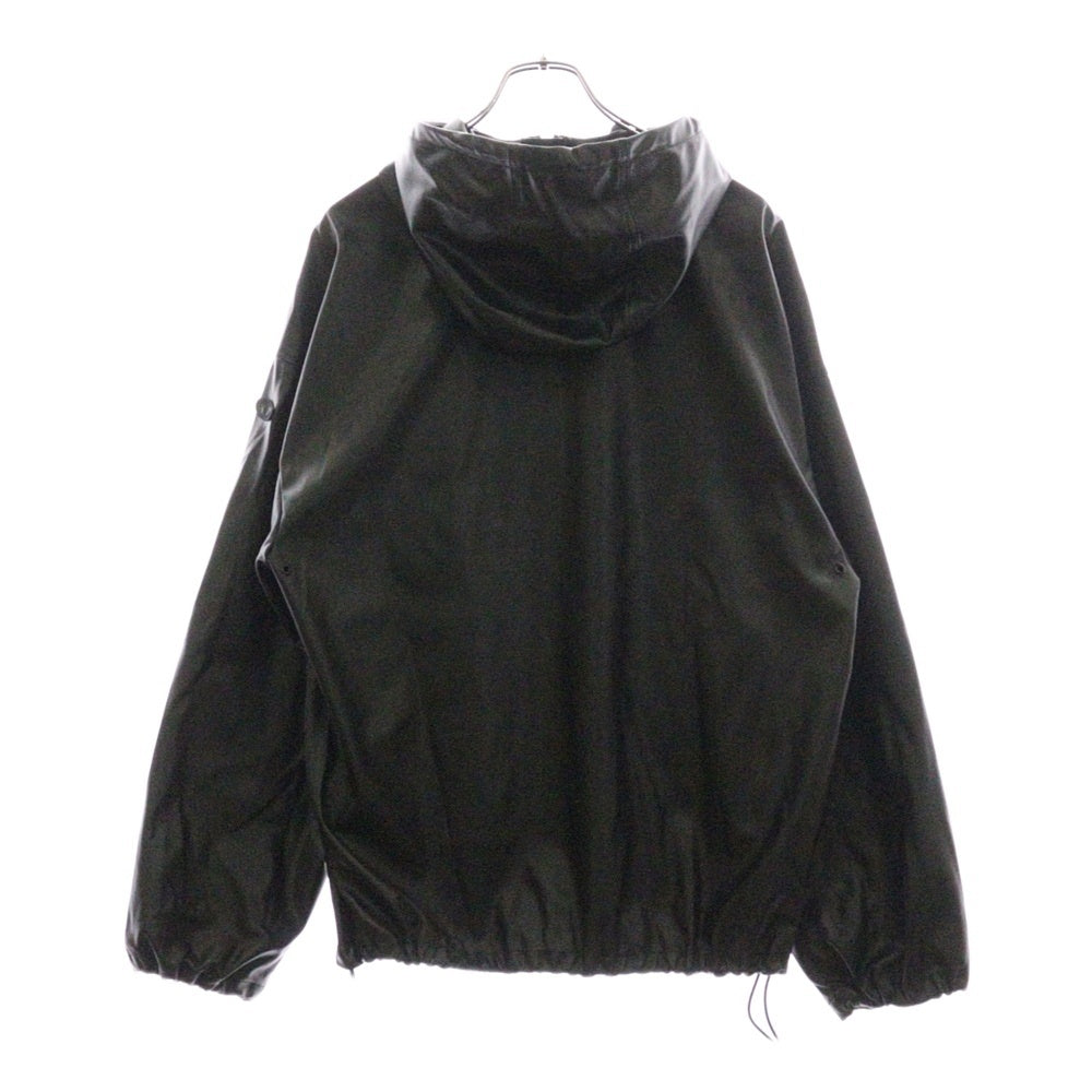 DIESEL(ディーゼル) 24SS MICC JACKET ミック ジップアップ フェイクレザージャケット ブラック A12599