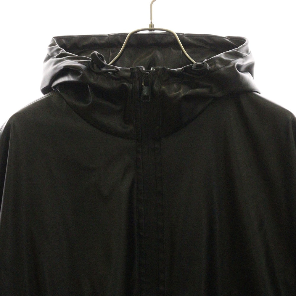DIESEL(ディーゼル) 24SS MICC JACKET ミック ジップアップ フェイクレザージャケット ブラック A12599
