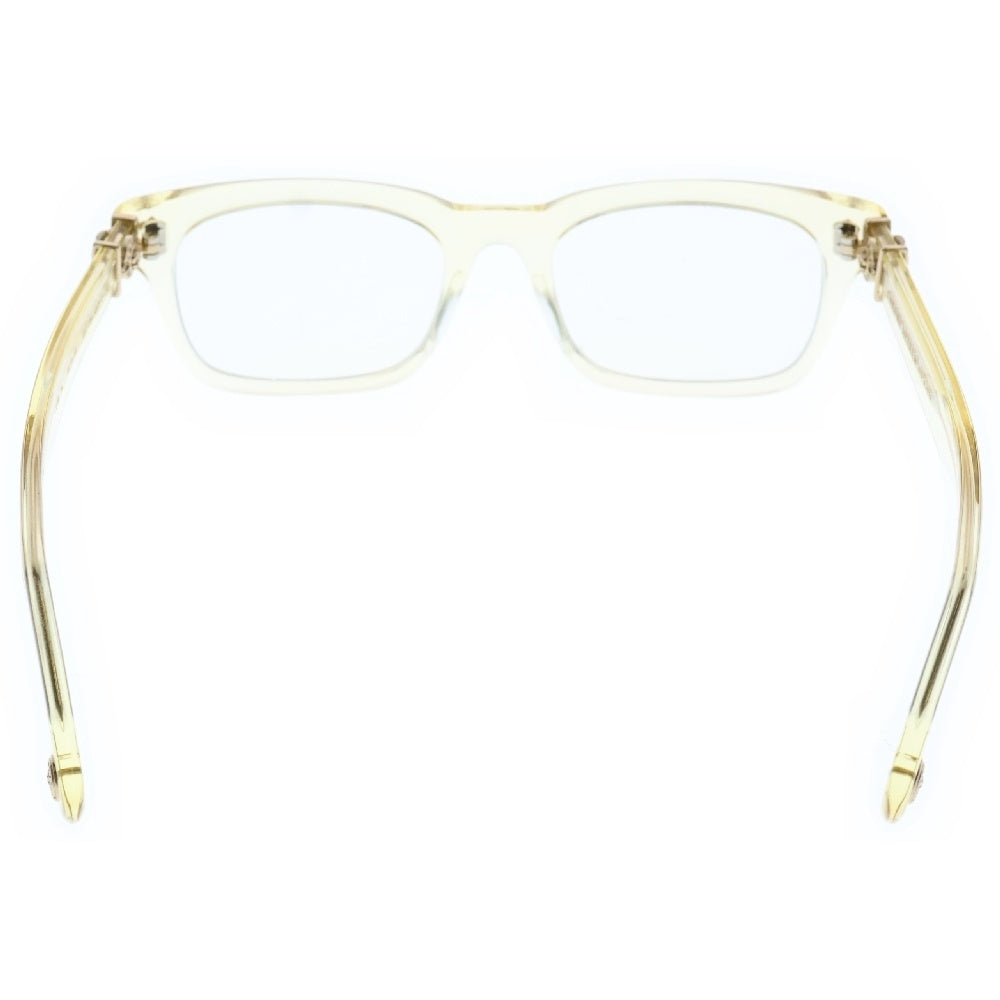 CHROME HEARTS(クロムハーツ) GITTIN ANY A BSフレアテンプルウェリントンメガネ アイウェア イエロー