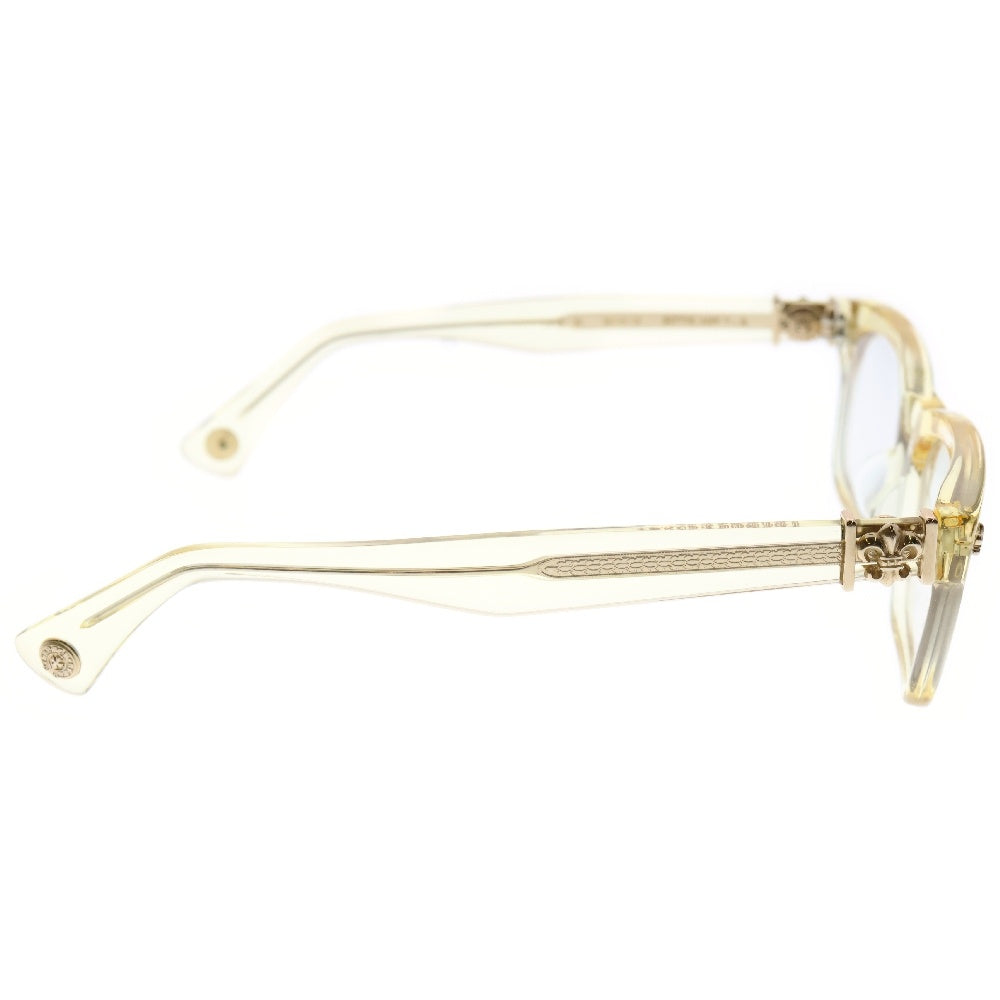 CHROME HEARTS(クロムハーツ) GITTIN ANY A BSフレアテンプルウェリントンメガネ アイウェア イエロー