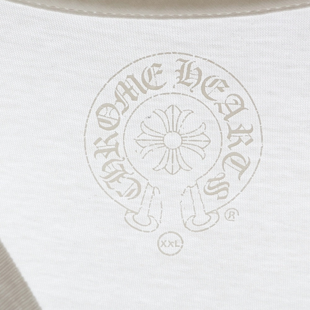 CHROME HEARTS(クロムハーツ) HONOLULU限定 TEE ホースシュー プリント クルーネック 半袖Tシャツ ホワイト
