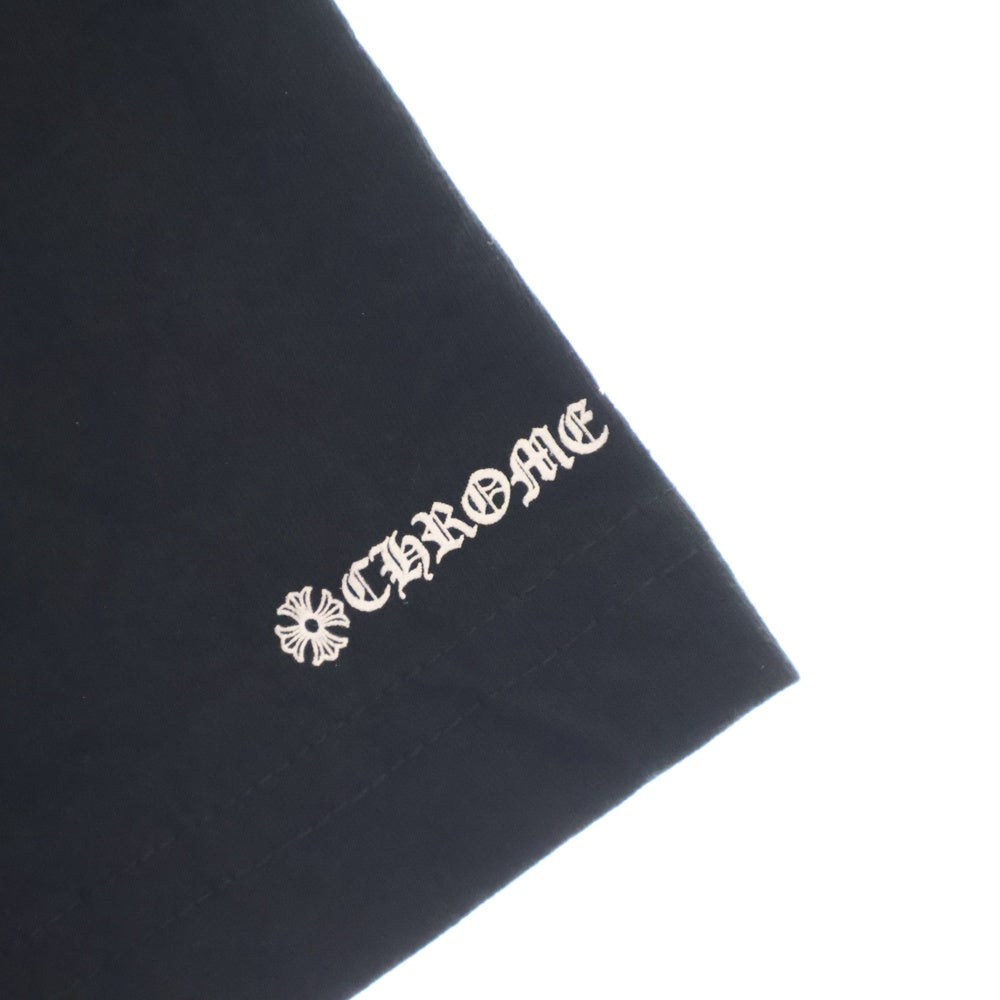 CHROME HEARTS(クロムハーツ) CH T-SHRT 1 ネックロゴプリント クルーネック半袖Tシャツ ブラック