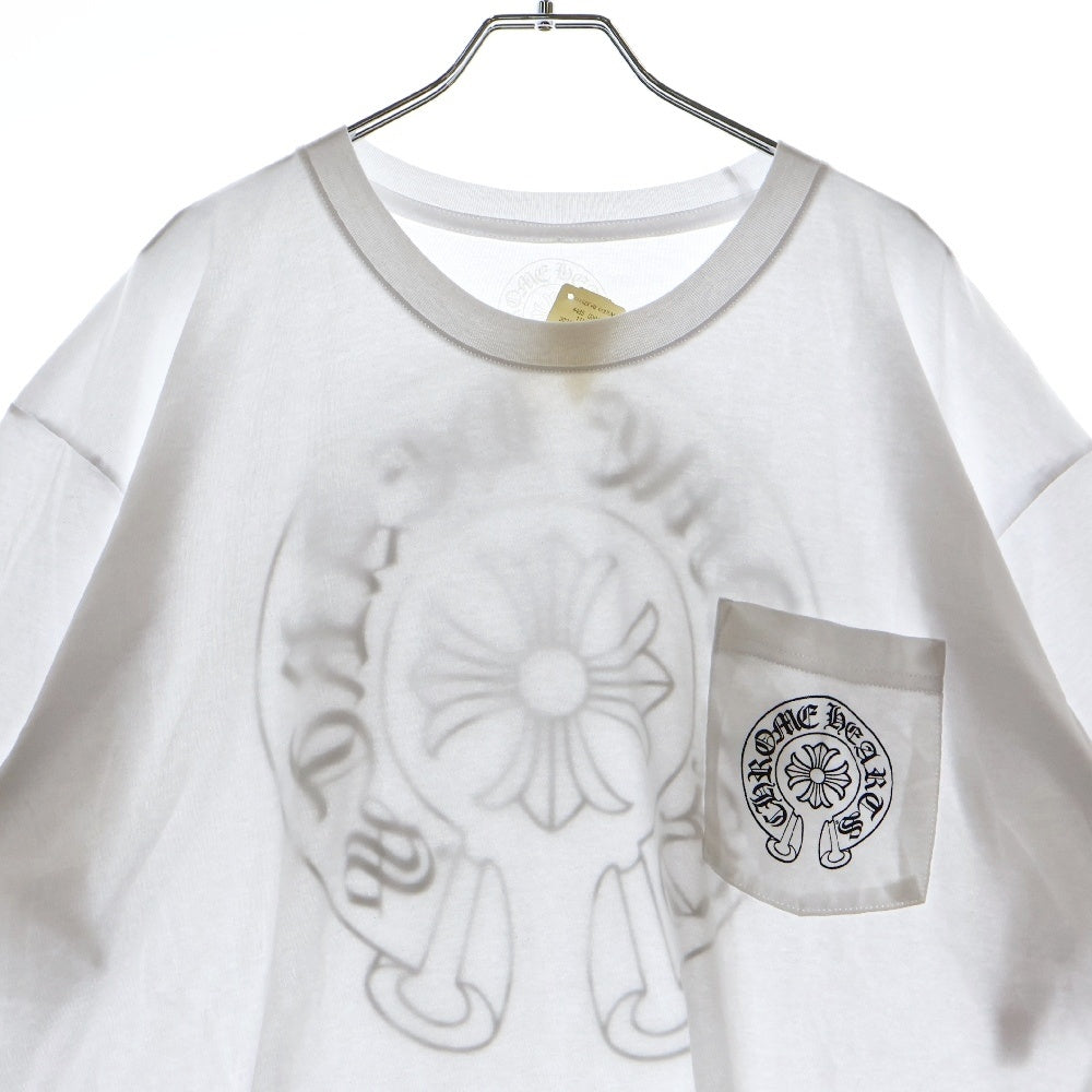 CHROME HEARTS(クロムハーツ) Horseshoe S/S Tee ホースシューロゴ半袖Tシャツ ホワイト