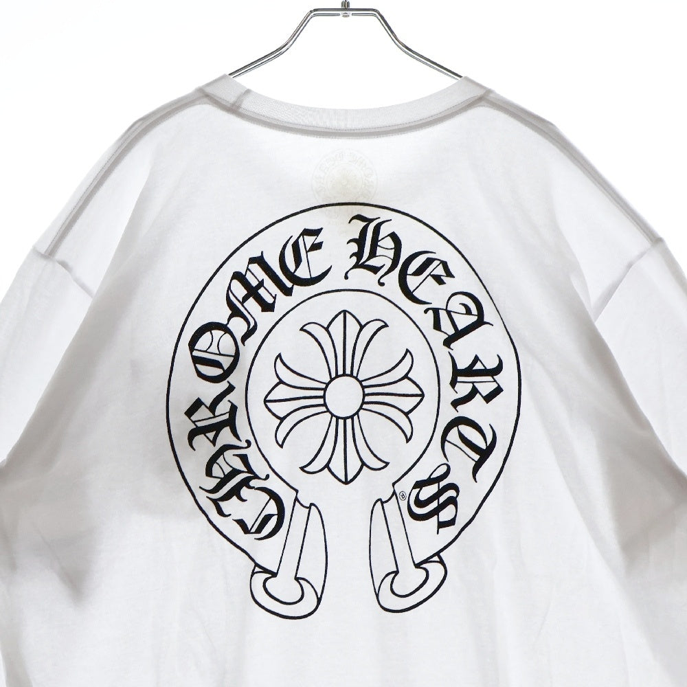 CHROME HEARTS(クロムハーツ) Horseshoe S/S Tee ホースシューロゴ半袖Tシャツ ホワイト