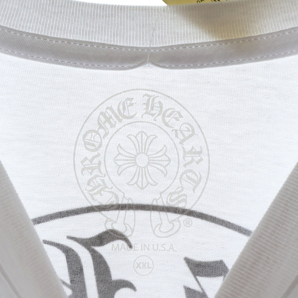 CHROME HEARTS(クロムハーツ) Horseshoe S/S Tee ホースシューロゴ半袖Tシャツ ホワイト