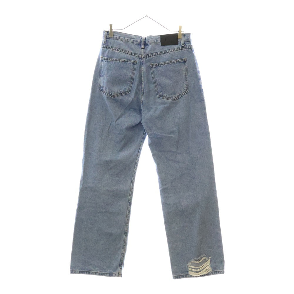 OY(オーワイ) DESTROYED PANEL PANTS ダメージ加工 パネル デニムパンツ インディゴ