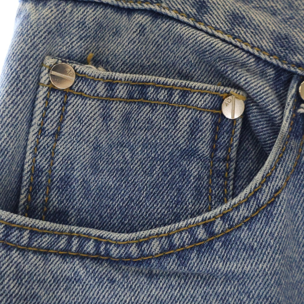 OY(オーワイ) DESTROYED PANEL PANTS ダメージ加工 パネル デニムパンツ インディゴ