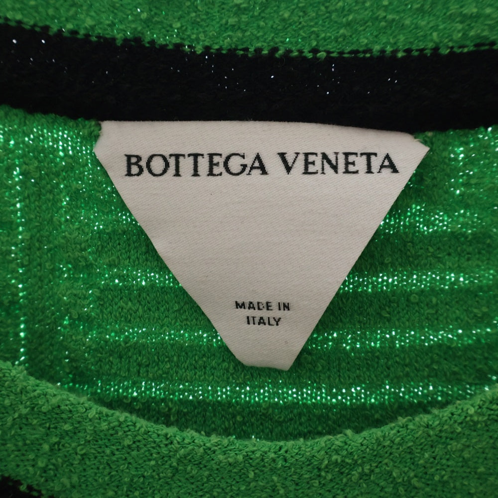 BOTTEGA VENETA(ボッテガヴェネタ) Green Textured Tee クルーネック 半袖Tシャツ グリーン 702752 V23C0