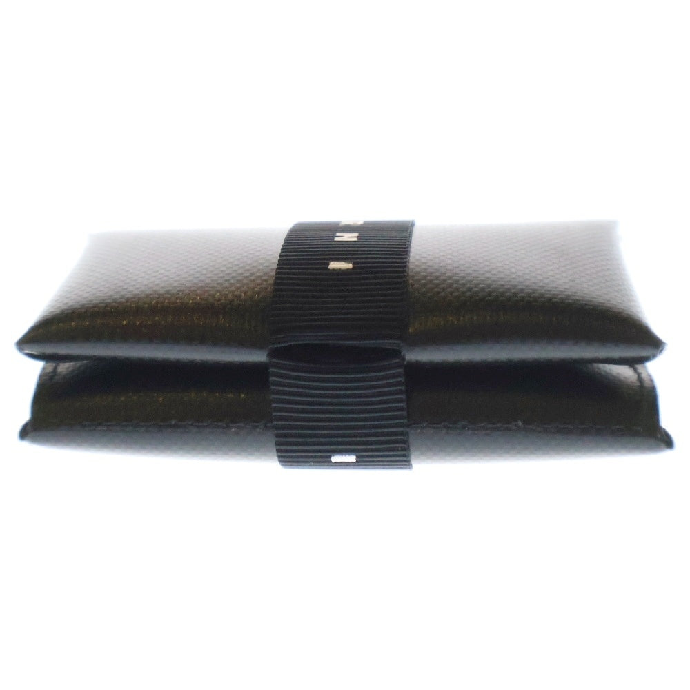 MARNI(マルニ) 24SS TRIFOLD PVC 三つ折りウォレット 財布 ブラック PFMI0007U10