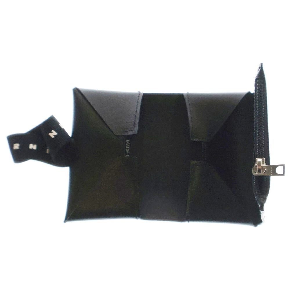 MARNI(マルニ) 24SS TRIFOLD PVC 三つ折りウォレット 財布 ブラック PFMI0007U10