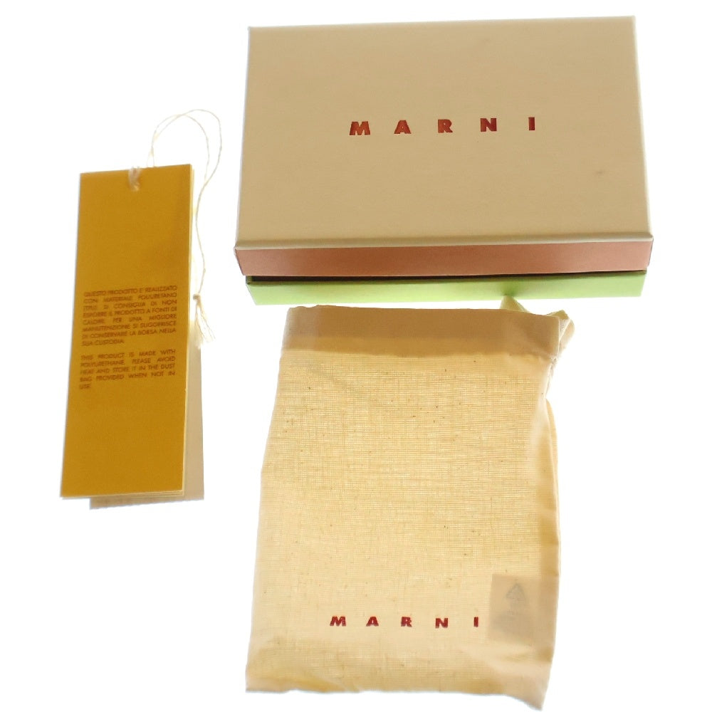 MARNI(マルニ) 24SS TRIFOLD PVC 三つ折りウォレット 財布 ブラック PFMI0007U10