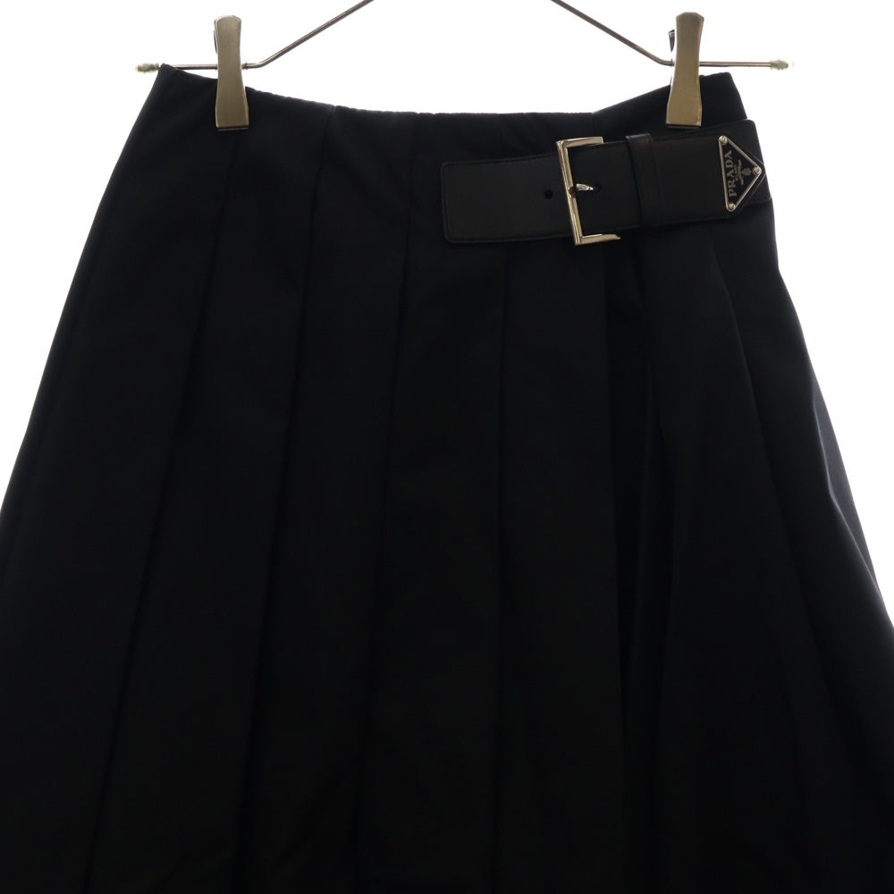 PRADA(プラダ) Re-Nylon リナイロン プリーツスカート ブラック レディース 21X922 S222 1WQ8