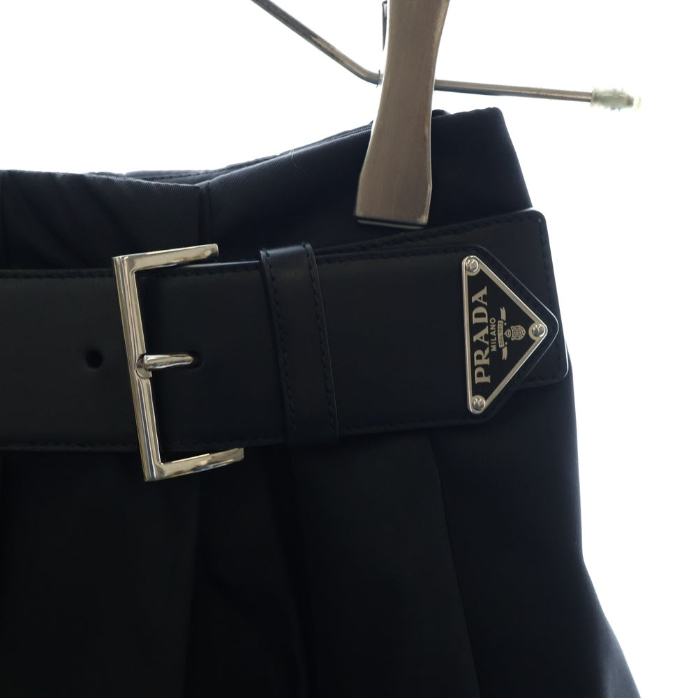 PRADA(プラダ) Re-Nylon リナイロン プリーツスカート ブラック レディース 21X922 S222 1WQ8