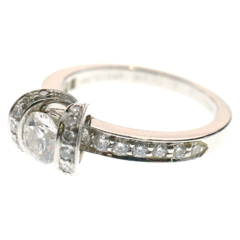 TIFFANY & Co.(ティファニー) リボンソリティアリング Pt950 シルバー 5号