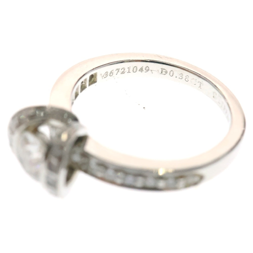 TIFFANY & Co.(ティファニー) リボンソリティアリング Pt950 シルバー 5号
